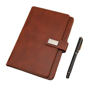 Индивидуальный логотип в твердом переплете блокнот из искусственной кожи для бизнес-журнала дневник A5 B5 A4 ноутбук с карманами
