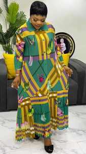 Vestidos Casuales Holgados de Talla Grande para Mujer, Estilo Geométrico, Estilo Africano, Plisado <span class=keywords><strong>Issey</strong></span> Miyake, Venta al por Mayor de Fábrica - Product Image 5