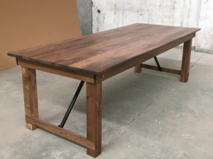Tavolo da Pranzo Pieghevole in <span class=keywords><strong>Legno</strong></span> Massello, Design Classico Personalizzabile, per Banchetti e Matrimoni - Product Image 6