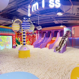Grande <span class=keywords><strong>piscine</strong></span> à balles intérieure en plastique pour enfants <span class=keywords><strong>avec</strong></span> toboggans pour centre commercial - Product Image 2