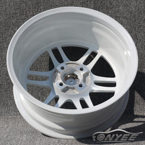 Fonyee pour ENKEI <span class=keywords><strong>16</strong></span> pouces 16x7 4x100 Deep Dish Concave 4 trous de roue Huecos Mag Aluminium Wide Car Wheels Auto Rines Jantes Jantes - Product Image 4