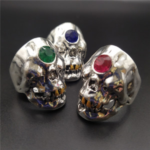 Bagues de mode en <span class=keywords><strong>saphir</strong></span>, style mythologie grecque antique, motif cyclope et crâne, pour homme, style hip-hop affirmé - Product Image 1