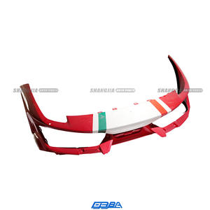 Kit de carrosserie automobile, pièces automobiles démontées, système de carrosserie automobile, pare-chocs avant rouge pour Ferrari 488 Pista 89270710 - Product Image 3