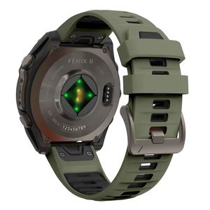 Bracelet de montre en silicone de luxe pour Garmin Fenix 8 Classic 22 mm, bracelet respirant, bracelet sport en caoutchouc réglable pour homme - Product Image 4
