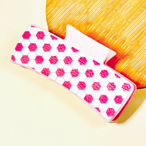 Pinza de Pelo Rectangular con Estampado de Fútbol, Pinza de Pelo de Piel Sintética, Accesorios de Pelo con Temática Deportiva - Product Image 6