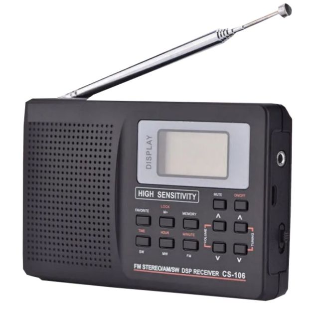 Factory Digital DSP Radio CS106 FM Stereo AM SW Full Band 10x10x10cm LCD Display Micro USB Charging for Home Outdoor Use
