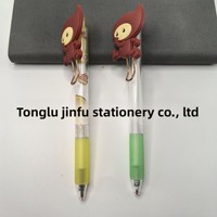 Stylo à encre gel souple en PVC personnalisé, feuille acrylique imprimée, dessin animé rétractable, film de transfert floral, stylo à encre à base d'eau, Chine