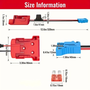 Nhà máy trực tiếp, Power Wheel Adapter cho milwaukee 18V, phù hợp với <span class=keywords><strong>PEG</strong></span> <span class=keywords><strong>perego</strong></span> Ride-on đồ chơi với dây nịt & cầu chì. - Product Image 4