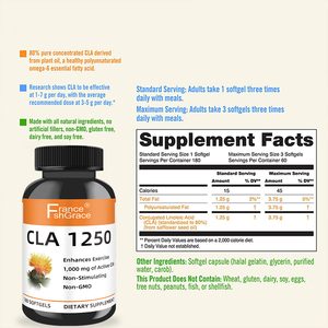 Nouveauté Supplément <span class=keywords><strong>CLA</strong></span> soutient <span class=keywords><strong>la</strong></span> production d'énergie pour <span class=keywords><strong>la</strong></span> performance physique 180 Softgels pour hommes et femmes <span class=keywords><strong>CLA</strong></span> Softgels - Product Image 4