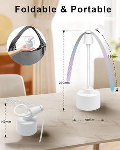 Máquina plegable portátil para matar moscas y escarabajos, para alejar insectos de interior, mosquitos, trampas de estado sólido alimentadas por batería, ventilador para alejar - Product Image 6