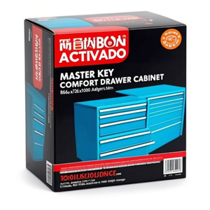 Fami Master Key Comfort Drawer <b>Cabinet</b> 9 Drawers 867x726x1000 Mm Dark <b>Grey</b> Ral7000 Tool Storage - Product Image 2