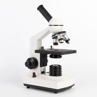 School Laboratory Monocular Biological Microscope 640X Student Education Instruments Single-layer Interlocking Platform