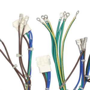 带环形端子的黄/绿接地电缆组件，绝缘接地跳线线束，定制长度和规格 - Product Image 6