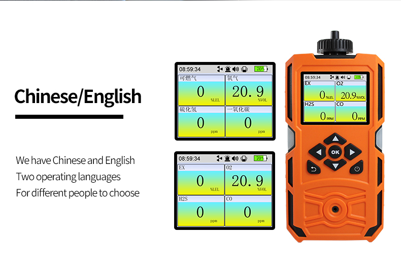 gas detector portable four gas