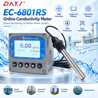 Contrôleur de conductivité pour tour de refroidissement RS485 4-20mA, mesureur EC TDS avec électrode en acier inoxydable K1.0 K10 pour eau de circulation