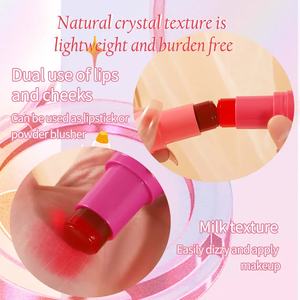 Léger hydratant doux gelée sans cruauté imperméable à l'eau végétalien Blush teinte Logo personnalisé joue minéral Blush bâton emballage - Product Image 6