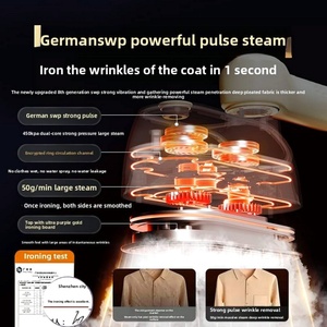 Plancha de vapor eléctrica portátil plegable para colgar, mini plancha de viaje para ropa - Product Image 5