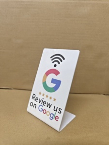 Expositor de PVC Impermeable para Tarjetas de Visita con Diseño Personalizado para Tarjetas de Reseñas de Google, Instagram, Facebook, Tripadvisor y Trustpilot - Product Image 6