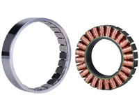 Motor Torsi Tanpa Rangka Rotor Eksternal BLDC Efisiensi IE3 100W 0.4Nm Torsi Pemasangan Flens Robot Perahu Rangka 56mm