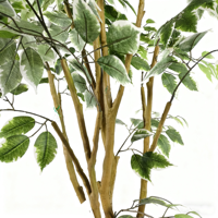 Plante artificielle ficus de 1,50 m, 1,80 m, 2,10 m, 150 cm, 180 cm, 210 cm, faux arbre, plantas artificiales, décorations en plastique pour l'intérieur et l'extérieur, pour la maison