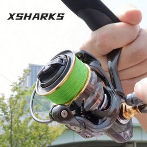 Carrete de Pesca Giratorio de Alta Velocidad SW 823SW 5.0:1, Plástico, 10KG de Arrastre Máximo, 13 Rodamientos, Negro y Dorado, Manivela Intercambiable Izquierda/Derecha, para Río - Product Image 5