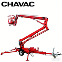 Grúa Plegable de 16 m Montada en Remolque, Equipo de Elevación Móvil para Construcción con Certificación CE, ¡Oferta!