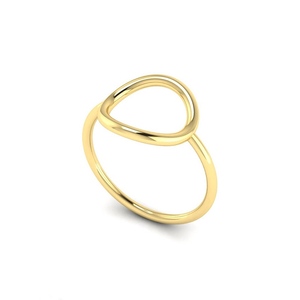 EManco Minimalist 316L Stainless Steel Classic Circle <strong>Ring</strong> for Women - Product Image 5