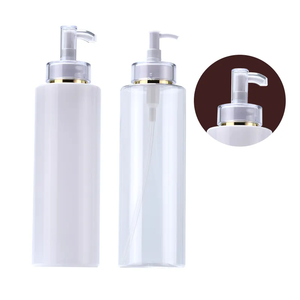 Stock Bouteilles à <span class=keywords><strong>pompe</strong></span> en plastique blanc transparent pour soins corporels 60ml 120ml 250ml 500ml Capuchon à vis Sérigraphie Surface Huiles de massage PP - Product Image 1