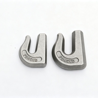 Gancho de Seguridad Industrial Forjado por Caída Grado 70, Soldable, de Acero Aleado de 3/8" para Cadena, para Remolques de Tractores y Equipos de Elevación