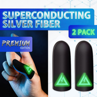 Manchons de doigts en fibre d'argent ultra-fins et respirants, antidérapants et absorbants la transpiration, empêchant la perte de sensation tactile.