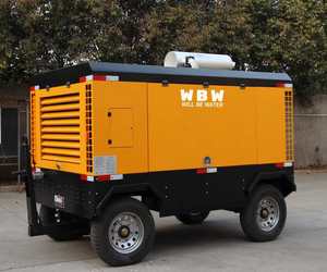 מדחס אוויר בורגי נייד דיזל WBW SDY-28/15 28 מטר/דקה 15 בר, משאבה משומנת, מנוע חוסך אנרגיה ויעילות גבוהה - Product Image 2