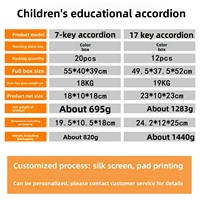 FEIFAN Factory Wholesale Diatonic 17-Key 8-Bass Portable Accordion Keyboard Instrument Children's Beginner Practice