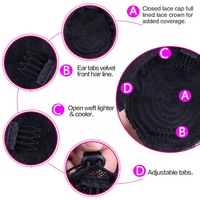 22 pouces de long Yaki droit cordon synthétique queue de cheval # 1B naturel noir résistant à la chaleur femmes américaines Extension de cheveux Stock