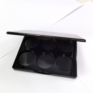 อายแชโดว์เปล่าขนาด37มม. 6สีอายแชโดว์สีดำขนาดกะทัดรัด - Product Image 4