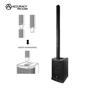 [Stock CN] Système de sonorisation professionnel Accuracy Pro Audio E1212 2000W, <span class=keywords><strong>colonne</strong></span> active fine en plastique léger, haut-parleur <span class=keywords><strong>colonne</strong></span> actif - Product Image 1