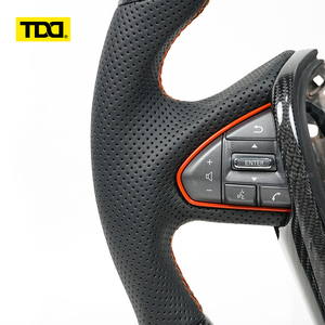พวงมาลัยคาร์บอนไฟเบอร์แท้ TDD สำหรับรถยนต์นิสสัน แม็กซิมา 350Z 370Z G35 G35X Fx35 M35 ปี 2002 2003 2004 2005 2006 2007 - Product Image 4