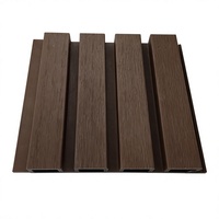 Panneau de bardage en WPC imperméable pour extérieur, panneau mural décoratif en composite bois-plastique