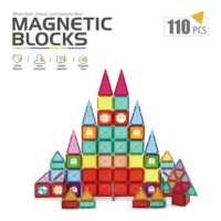 Samtoycn OEM ODM 110pcs Jouets à tige tendance Blocs de construction magnétiques Tuiles Blocs de construction magnétiques Ensemble pour enfants tout-petits