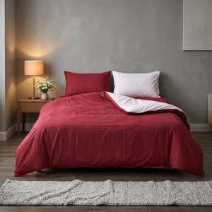Handige, omkeerbare beddengoedset met multi-look, omkeerbaar ontwerp, voor gastenkamer, tijdelijke stijlverandering - Product Image 1