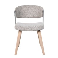 Chaise de salle à manger moderne et durable avec pieds en bois, dossier rembourré, cadre en bois courbé pour salle à manger, chambre à coucher en plein air