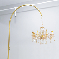 BJ230202 acrylique cristal lustre lampe à LED mariages décoration passerelle support pilier route plomb mariage lumières passerelle