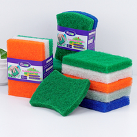 Tampon à récurer épaissi de haute qualité tampon de polissage flocage en nylon disque de meulage élimination de la rouille tampons à récurer abrasifs verts et rouges