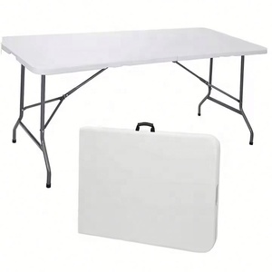 Tavolo Pieghevole Moderno da Esterno, Scrivania in Plastica per Bancarella da Mercato Notturno, Sedia da Ufficio, Scrivania per Computer per Bambini, Arredamento da Esterno - Product Image 1