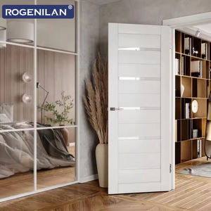 Portes intérieures pré-assemblées en bois massif composite Rogenilan, nouveau style, pour la répartition des pièces dans les maisons - Product Image 5