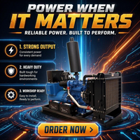 Groupe électrogène diesel 37,5 kVA-650 kVA 380 V 60 Hz 1800 tr/min Monophasé Économe en carburant Alimentation de secours Agricole d'urgence 200 A