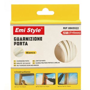 * Presa * 5 metri di chiusura a spazzola in Nylon autoadesivo per finestre e porte 7x5mm-casa e giardino/articoli per la casa - Product Image 2