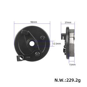Kit de Freno de Tambor para Scooter de 8/10 Pulgadas, 200*50 10*2, Conjunto de Freno de Tambor Trasero con Cubierta para Piezas de Scooter Eléctrico - Product Image 2