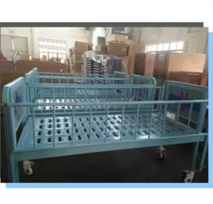 MN-CB002 2 Kranklı Manuel Ayarlanabilir Çocuk Yatağı Pediatrik Yatılı Hastalar İçin Tıbbi Yatak - Product Image 3