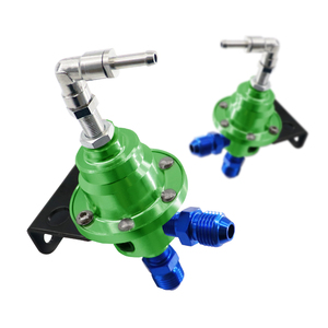 Wenle FPR101 yüksek hassasiyetli evrensel araba ayarlanabilir 0-8kg/cm² yeşil yakıt basınç regülatörü göstergesi kiti ile - Product Image 1