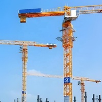 Meilleures ventes : Engins de construction, grues à tour de 6, 8, 10, 12 tonnes, avec boîte de vitesses, moteur, roulement et flèche de 70 m pour ponts en hauteur